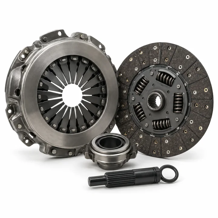 Complete heavy-duty clutch kit with pressure plate disc release bearing and alignment tool for armored vehicles