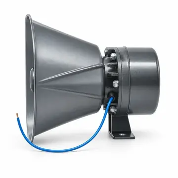 Vehicle siren horn loudspeaker for warning and public address systems