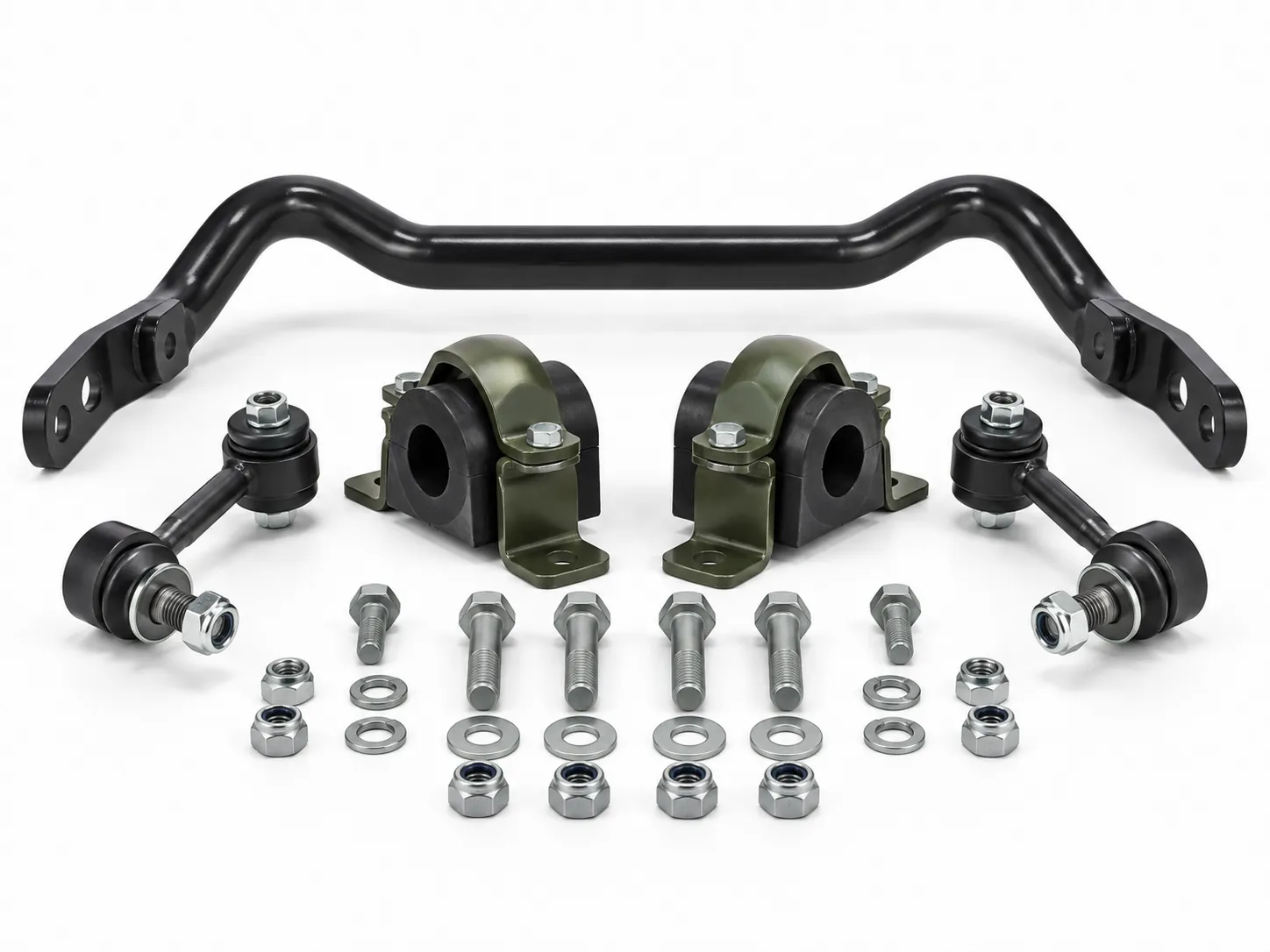 Heavy-duty anti-roll bar stabilizer bar kit with bushings and end links