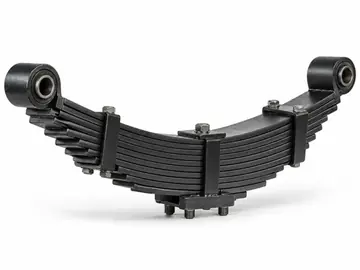 Heavy-duty multi-leaf spring pack for armored vehicle suspension