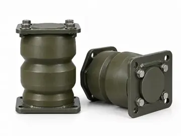 Heavy-duty rubber bump stops and jounce springs for armored vehicle suspension
